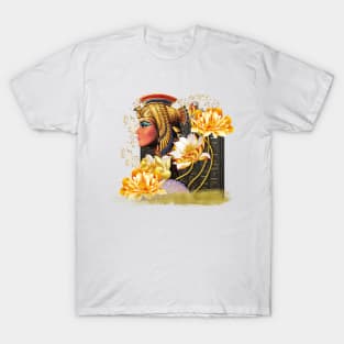 Cleopatra With Golden Lotus T-Shirt